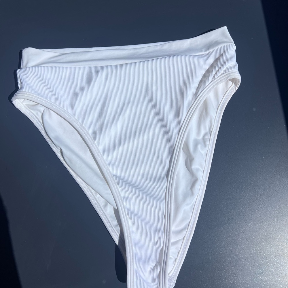 L*Space Classic White Bikini Bottom